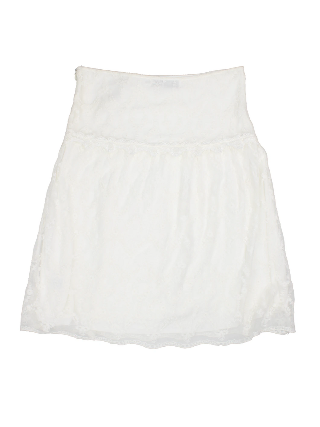 90's Lace Mini Skirt (Size M)