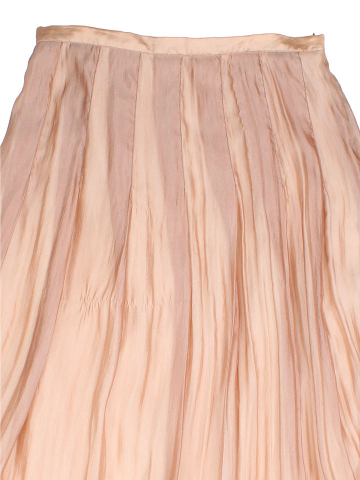 Vintage Silk Midi Skirt (Size S)