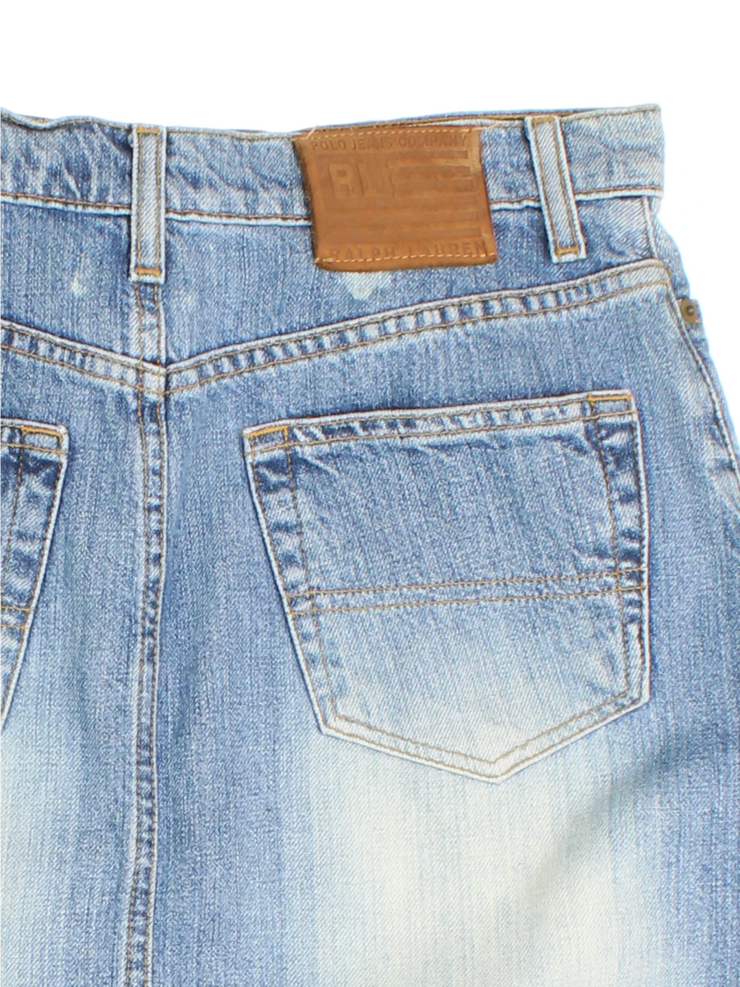 Ralph Lauren Denim Midi Skirt (Size L)