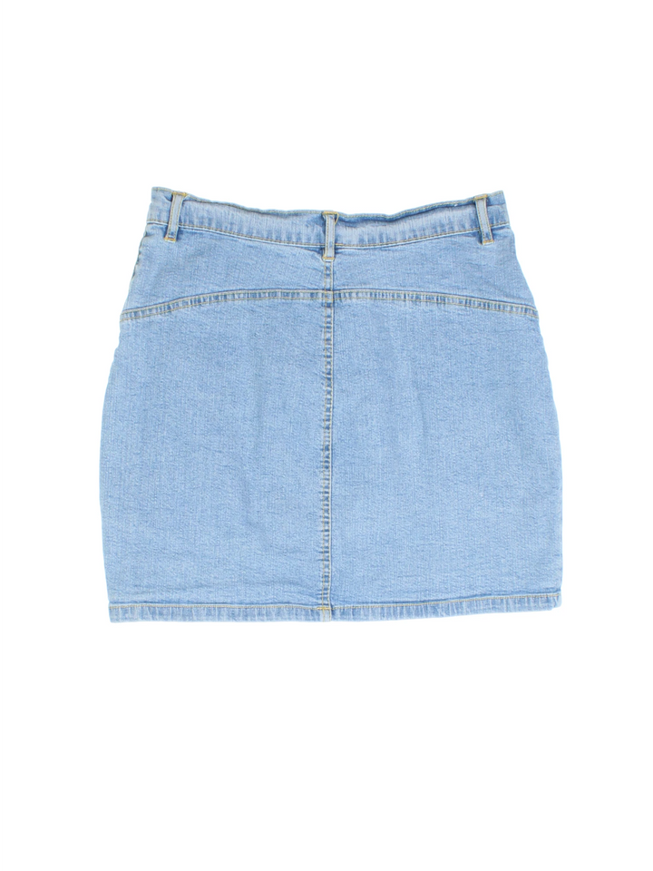 Y2K Jane Norman Denim Mini Skirt (Size S)