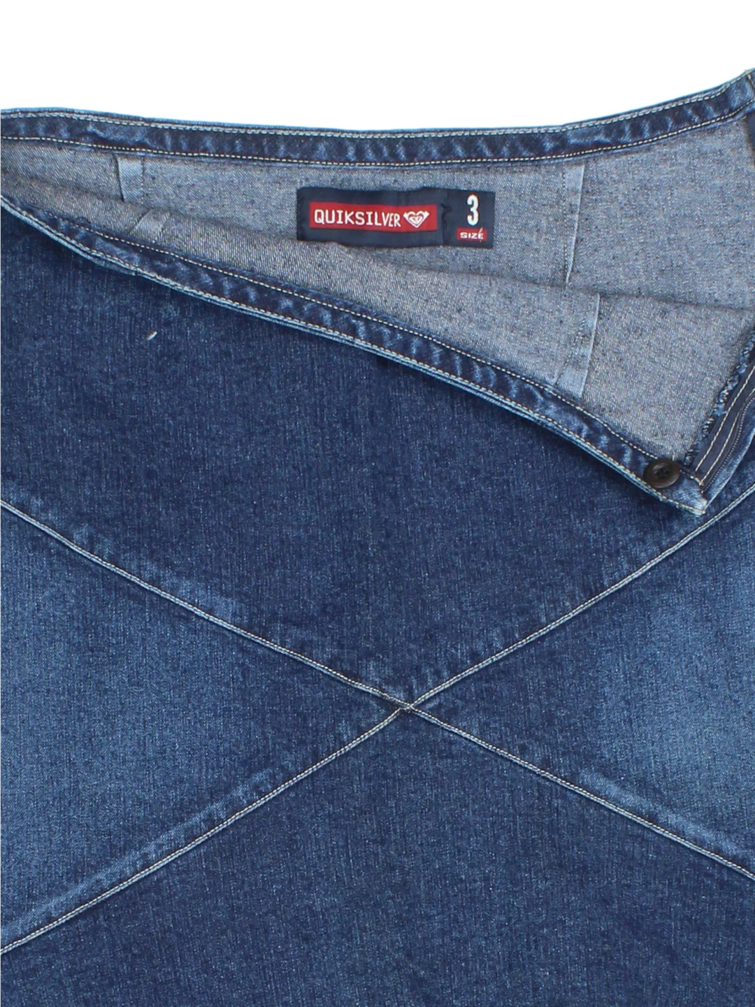 Y2K Quiksilver Denim Midi Skirt (Size M)