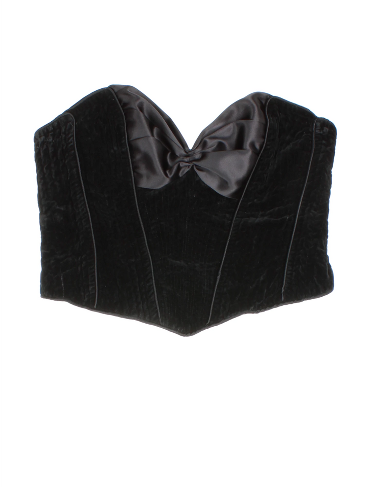 90's Penny Green Bow Bustier (Size XXS)