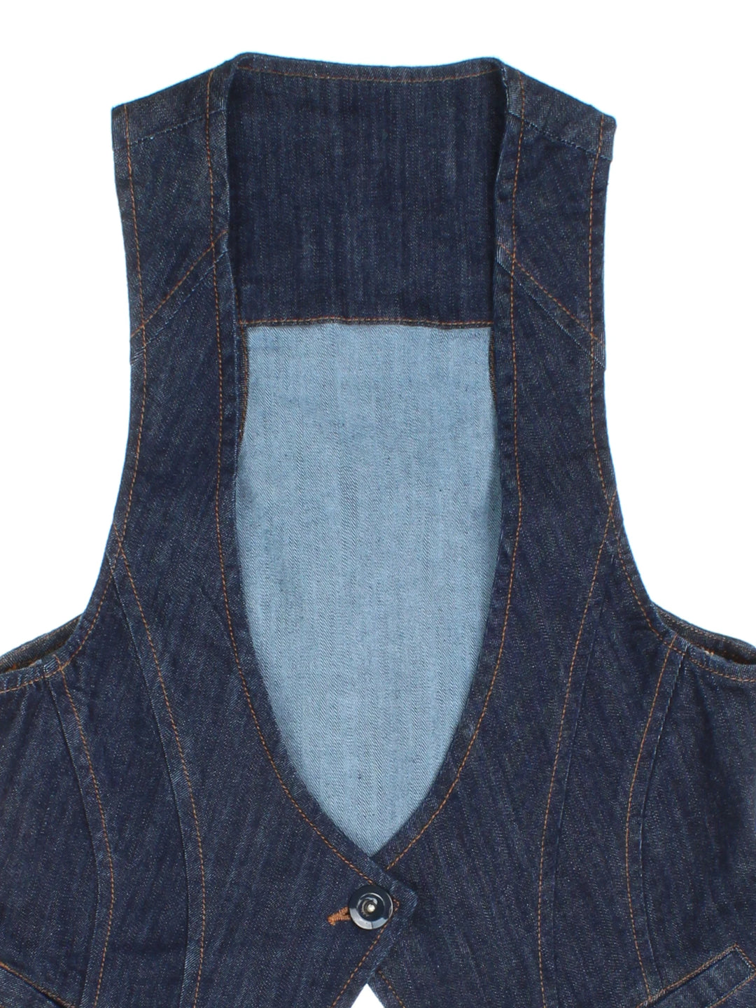 Y2K New Look Denim Waistcoat (Size XXS)