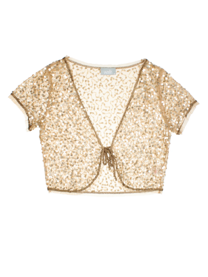 Y2K Sequin Bolero (Size XXS)