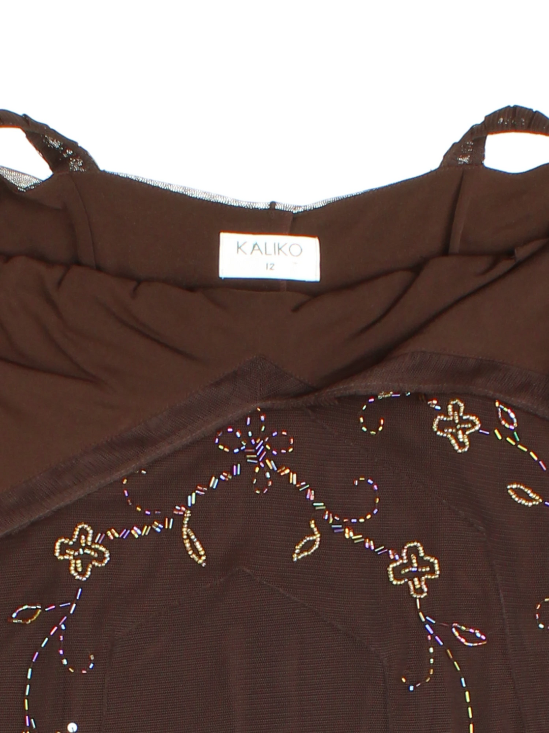 90's Embellished Midi Dress (Size XXS)