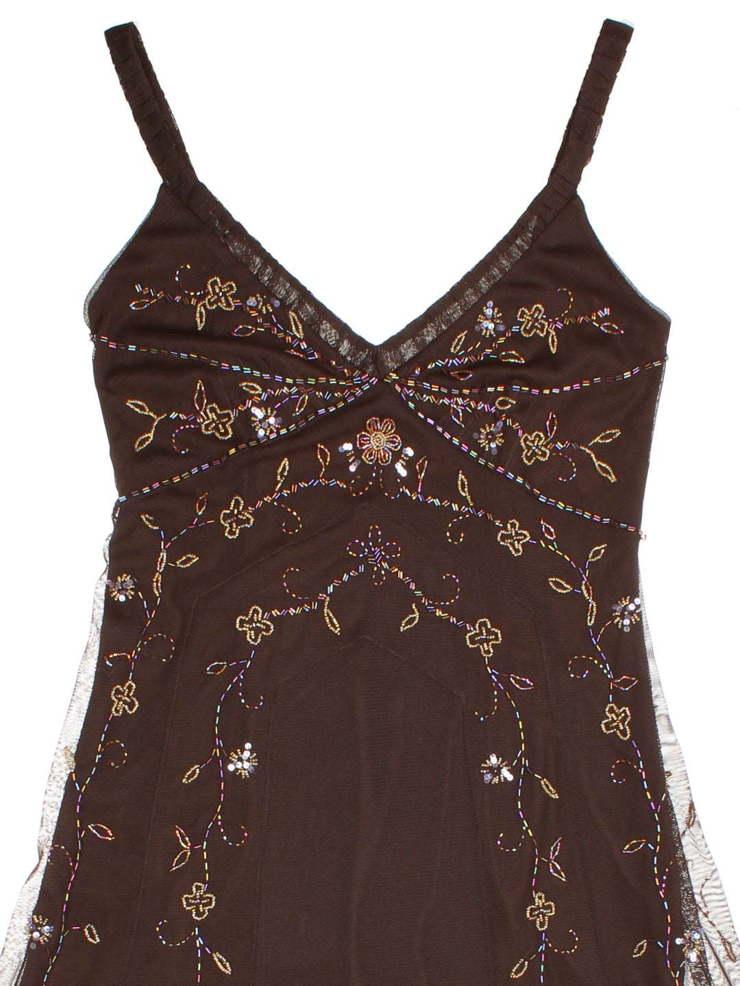 90's Embellished Midi Dress (Size XXS)