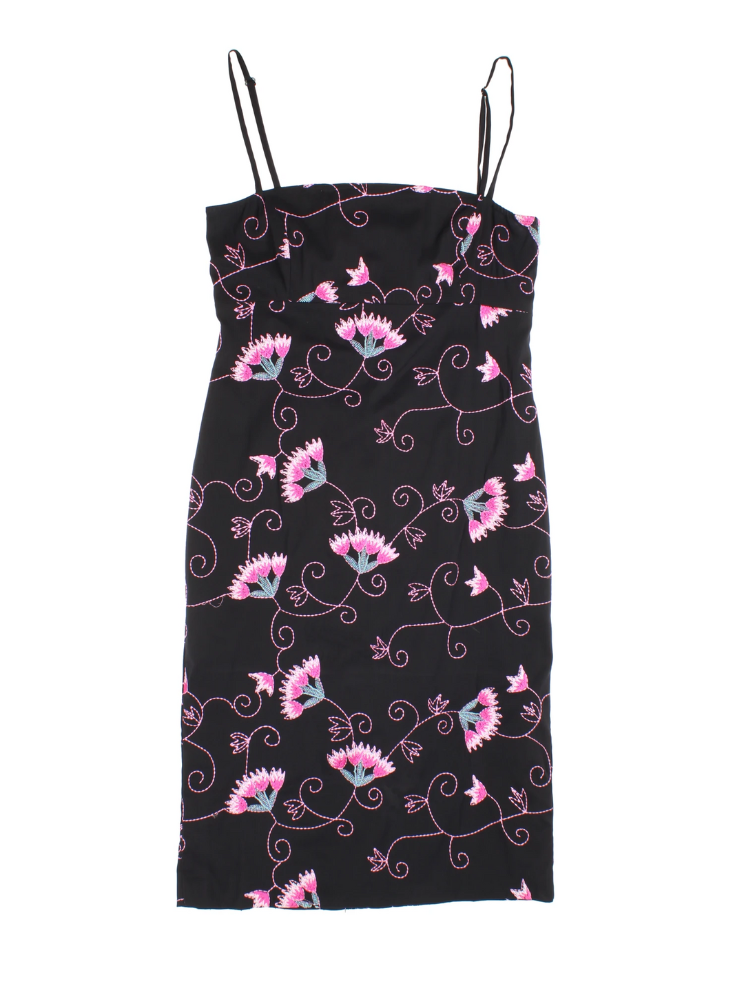Y2K Embroidered Karen Millen Midi Dress (Size XXS) VintageFolk Y2K Embroidered Karen Millen Midi Dress (Size XXS) VintageFolk