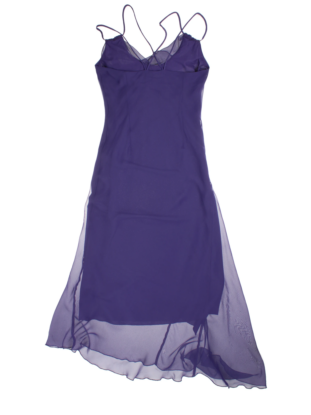 Y2K Asymmetrical Midi Dress (Size XXS)