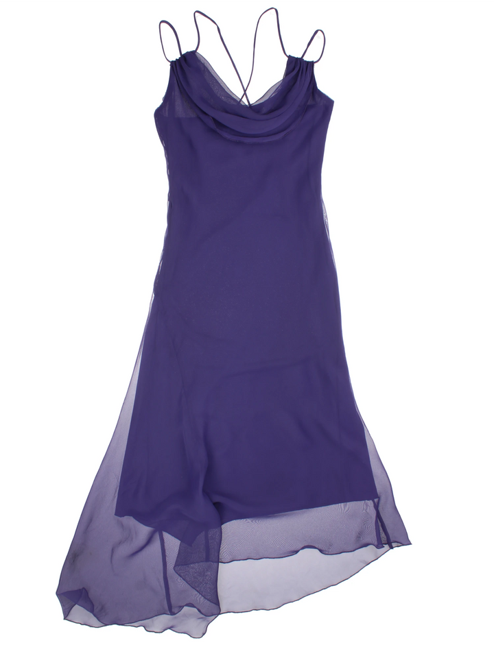 Y2K Asymmetrical Midi Dress (Size XXS)