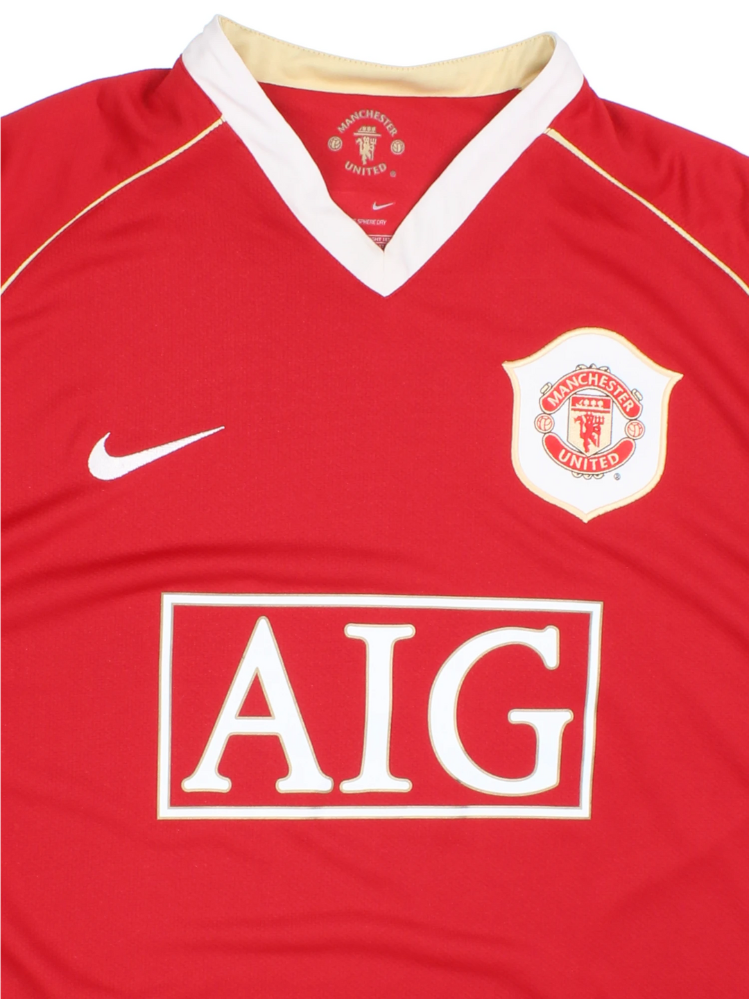 06-07 Nike Manchester United Home Football Shirt (Size L)