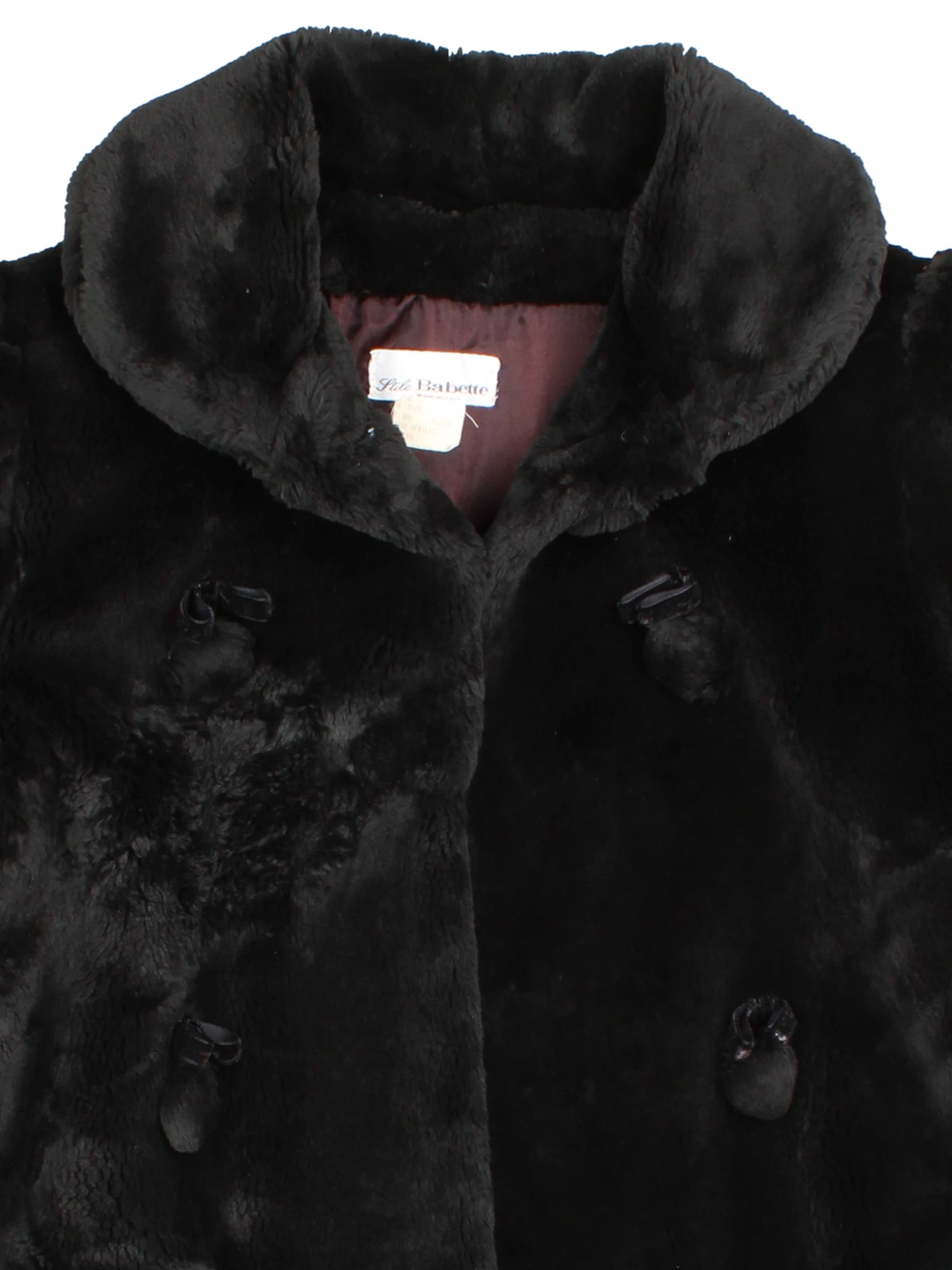 90's Faux Fur Bow Jacket (Size M)