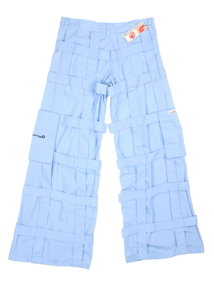 Y2K Criminal Damage Lattice Trousers (Size XL)