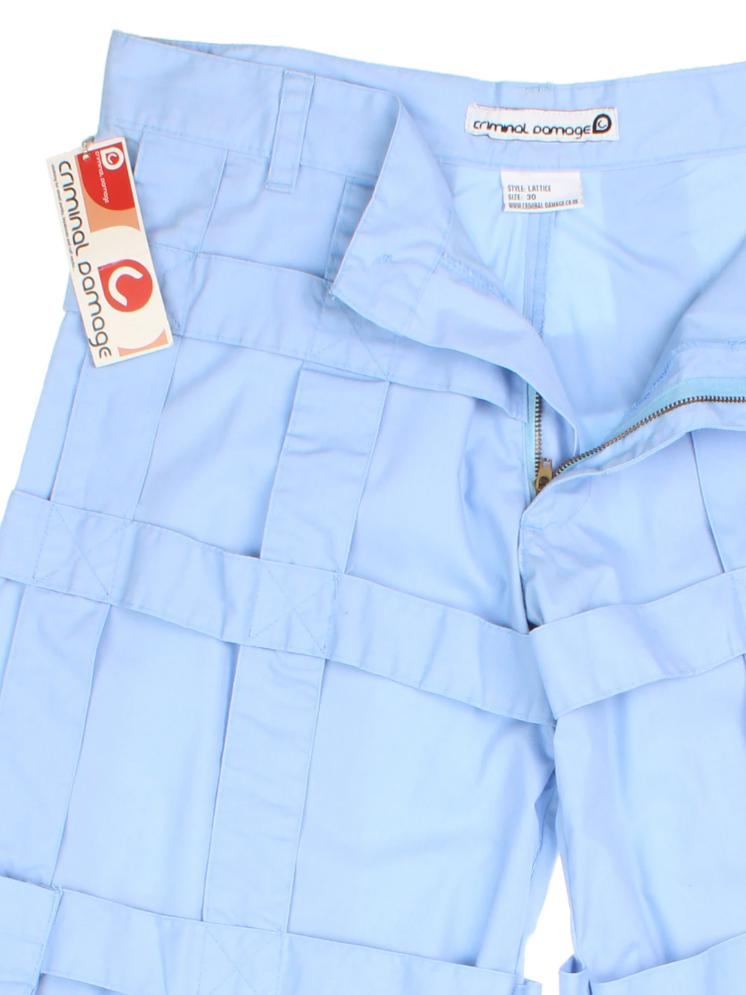 Y2K Criminal Damage Lattice Trousers (Size XL)