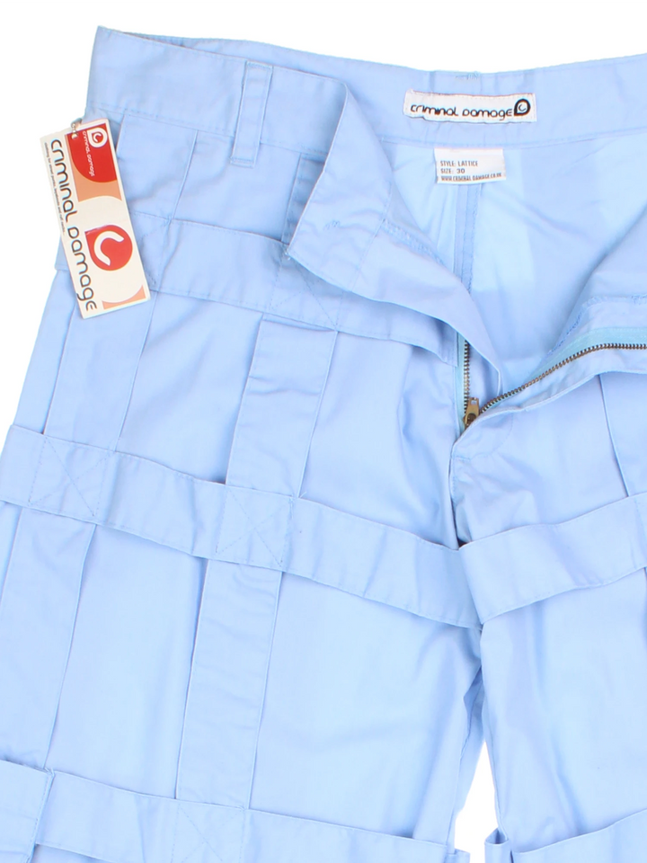 Y2K Criminal Damage Lattice Trousers (Size XL)