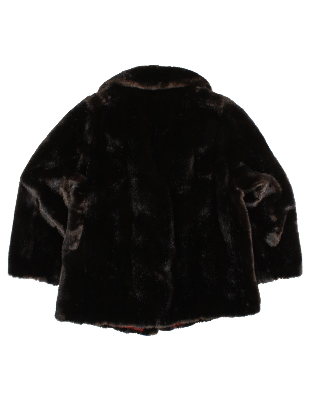 Vintage Faux Fur Coat (Size L)