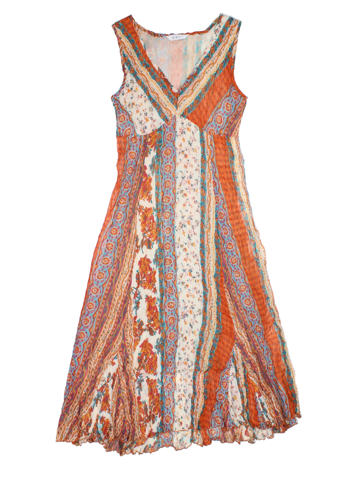 90's Floral Midi Dress (Size XXS)