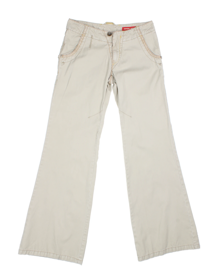 Miss Sixty Low Rise Flared Trousers (Size M)