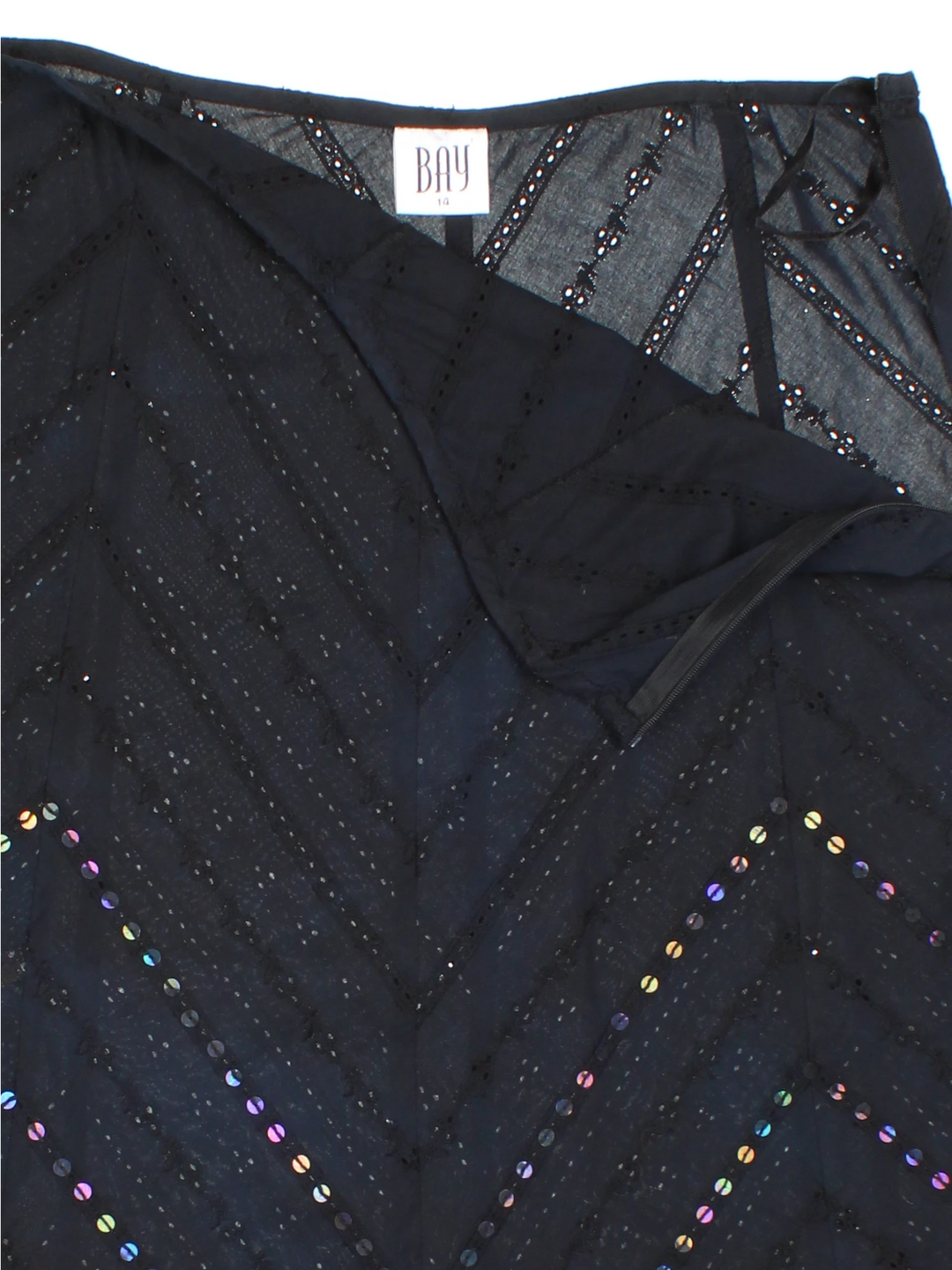 Y2K Embellished Midi Skirt (Size L)