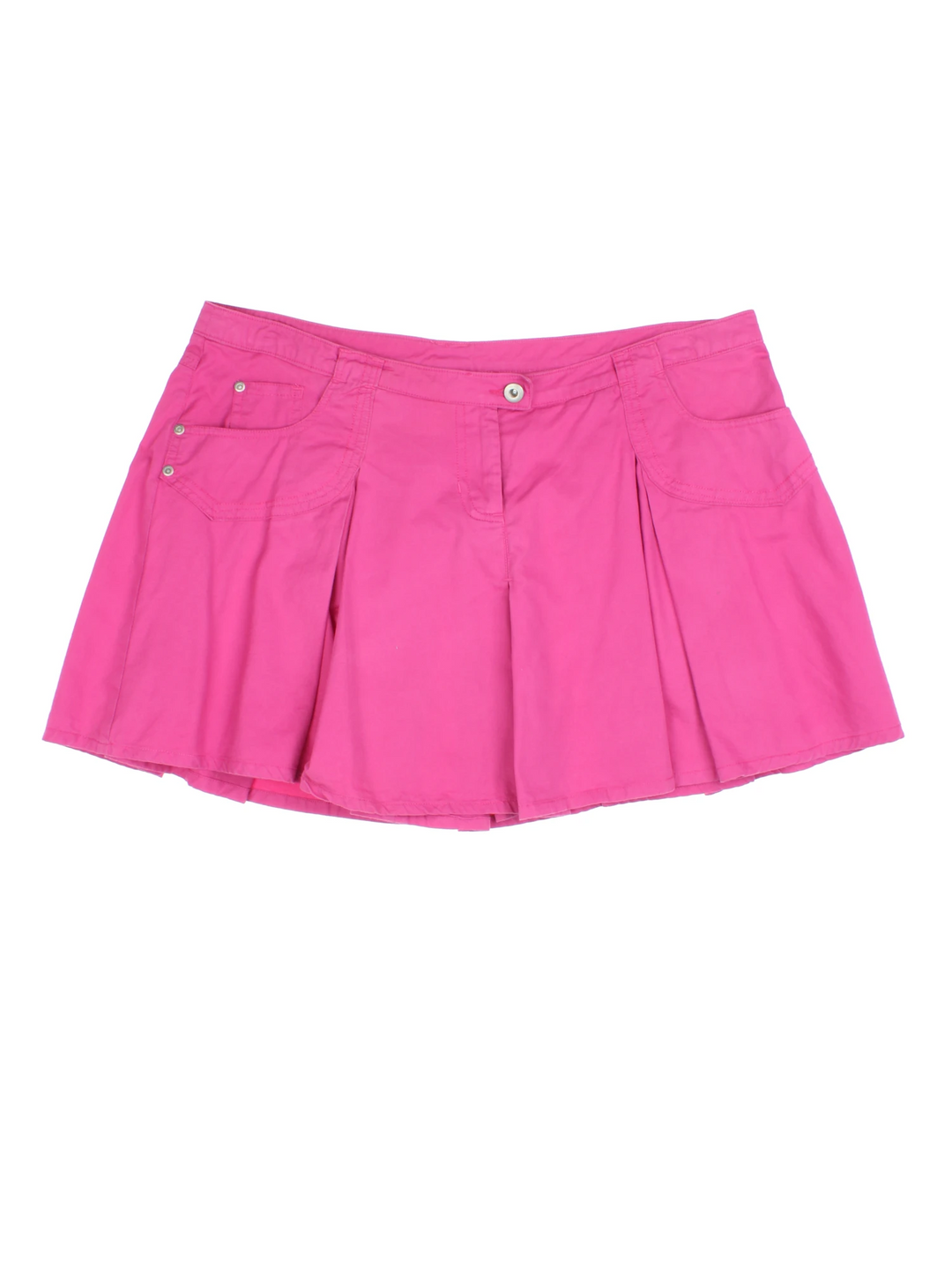 Y2K Pleated Mini Skirt (Size XXL) - VintageFolk