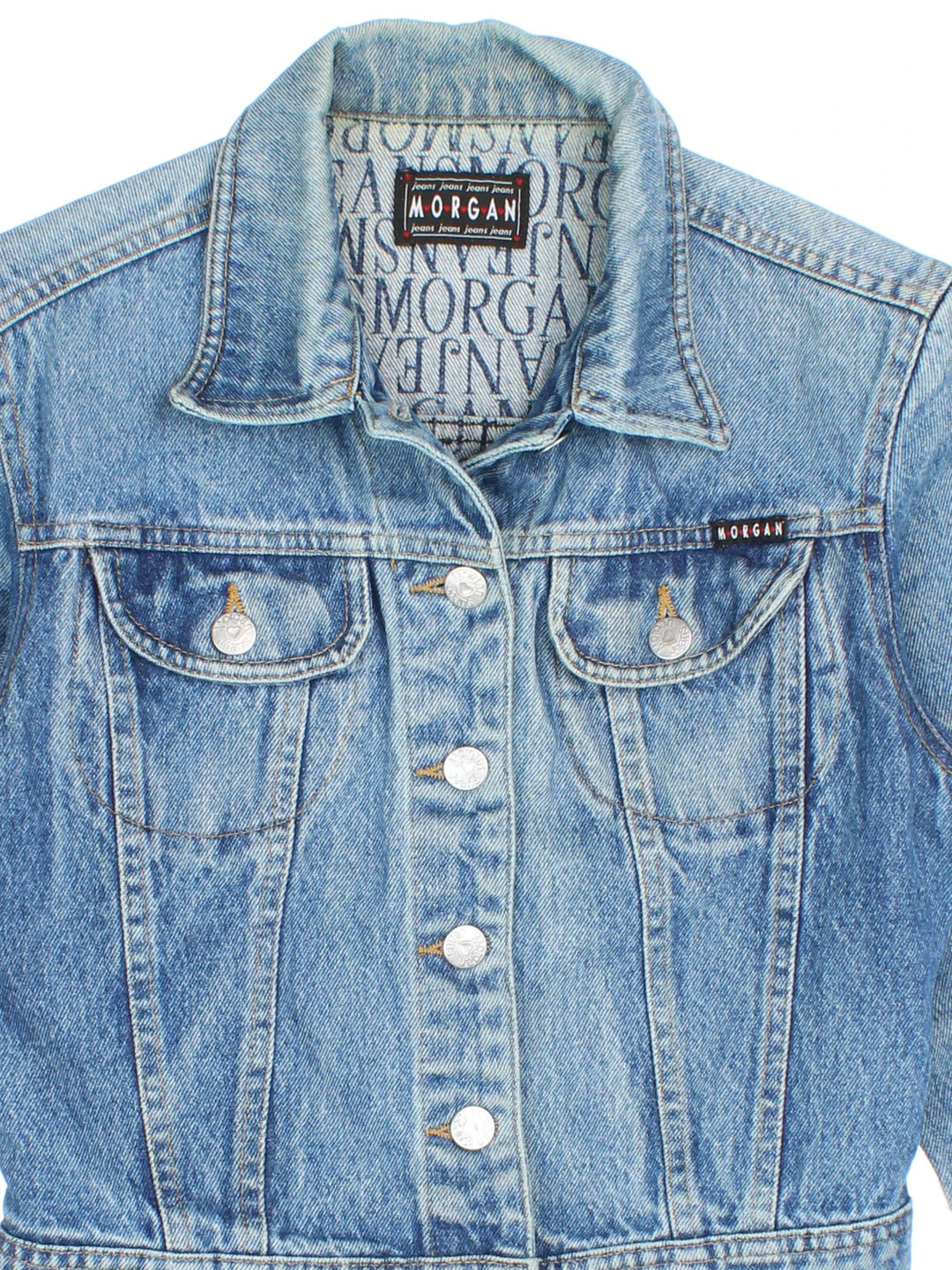 Y2K Morgan Denim Jacket (Size XXS)