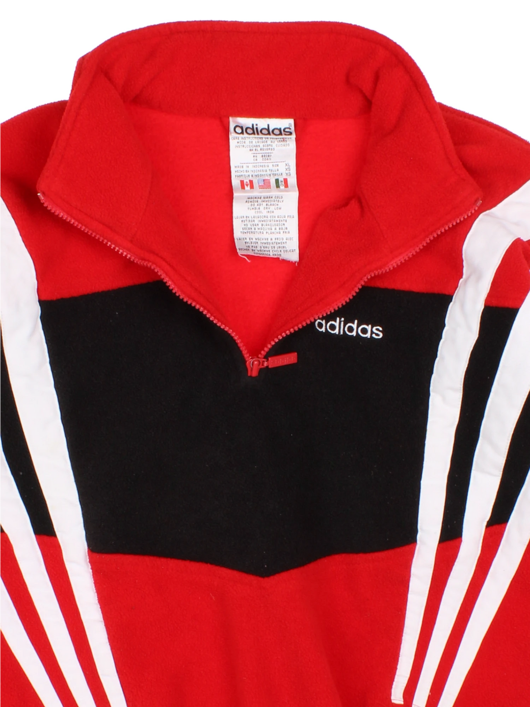 90s Adidas 1/4 Zip Fleece (Size XL)