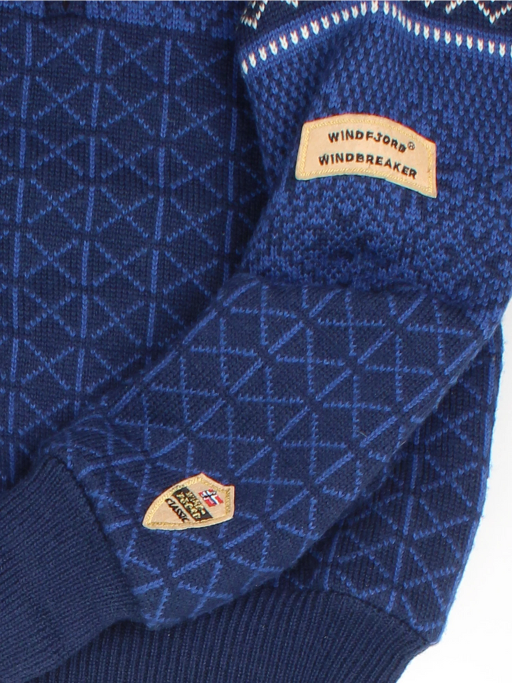 Norwegian Fair Isle Jumper (Size M) - VintageFolk