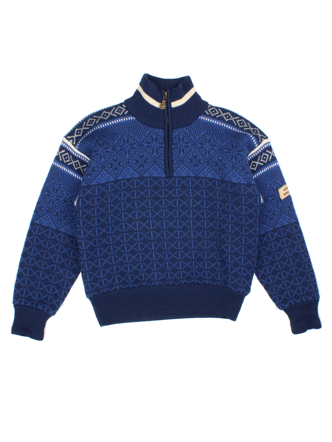 Norwegian Fair Isle Jumper (Size M) - VintageFolk