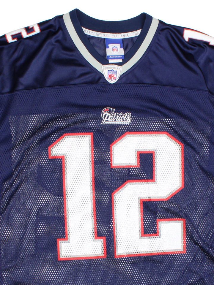 05-06 Reebok Tom Brady New England Patriots NFL Jersey (Size XL)