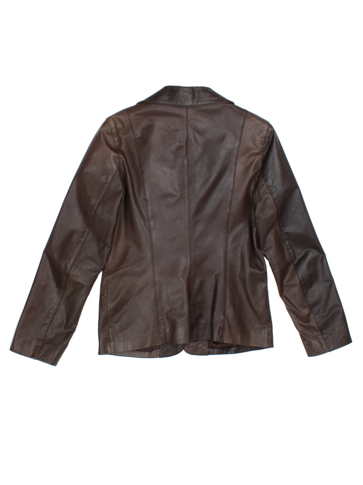 90's Leather Blazer (Size XS)