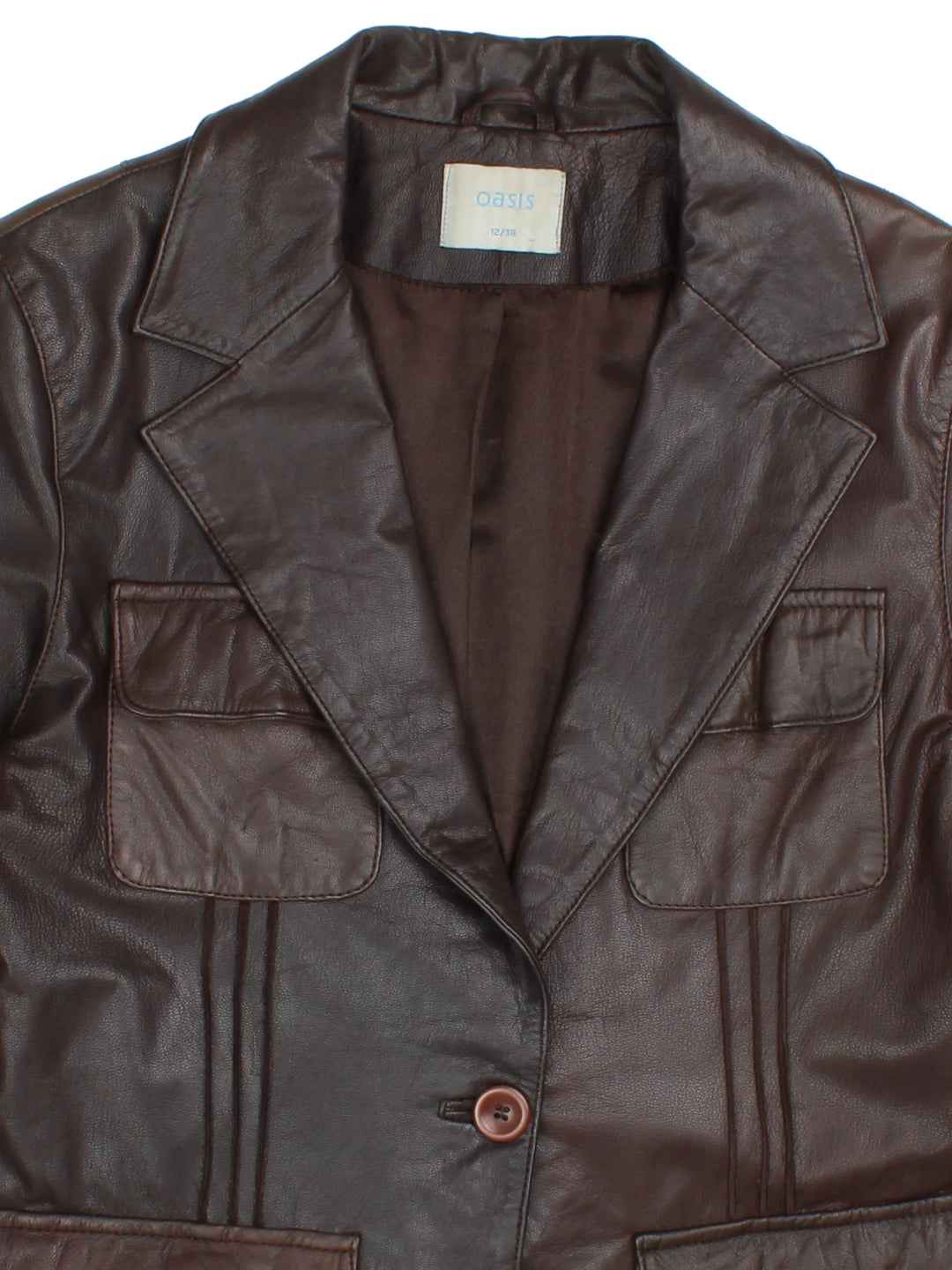 90's Leather Blazer (Size XS)