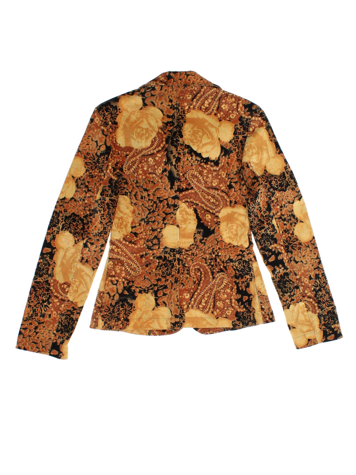 Y2K Paisley Cord Co-Ord (Größe S)