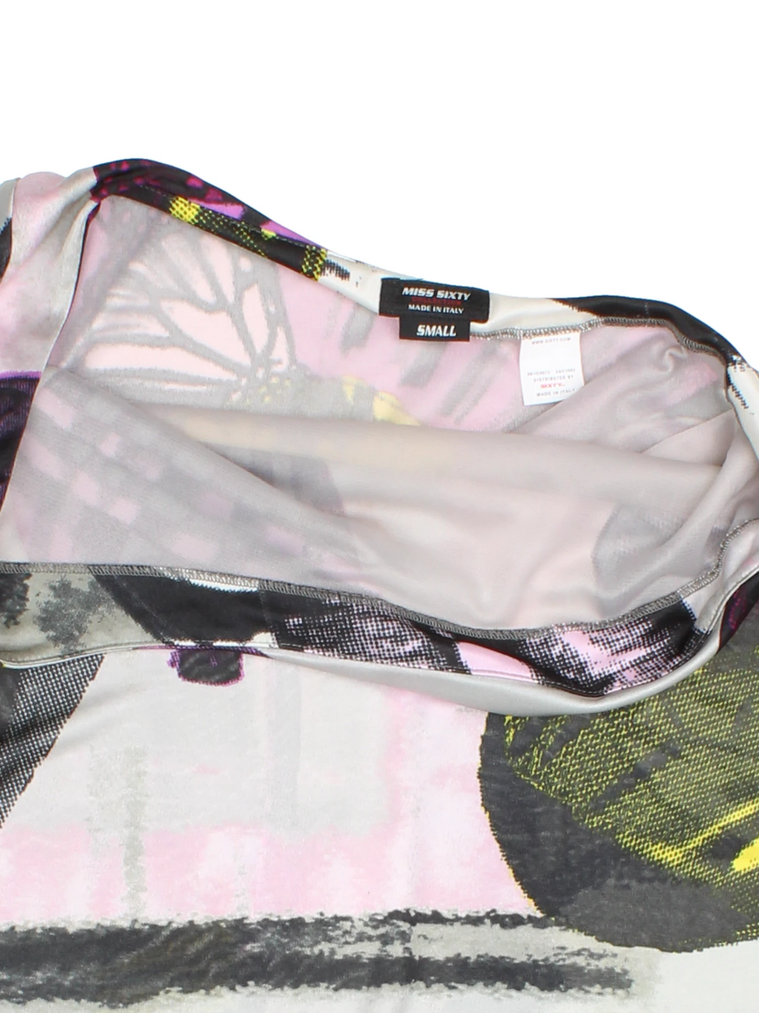 Y2K Miss Sixty One Shoulder Dress (Size XXS)