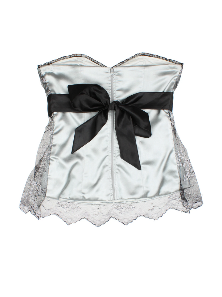 Y2K Bay Lace Corset Top (Size XXS)