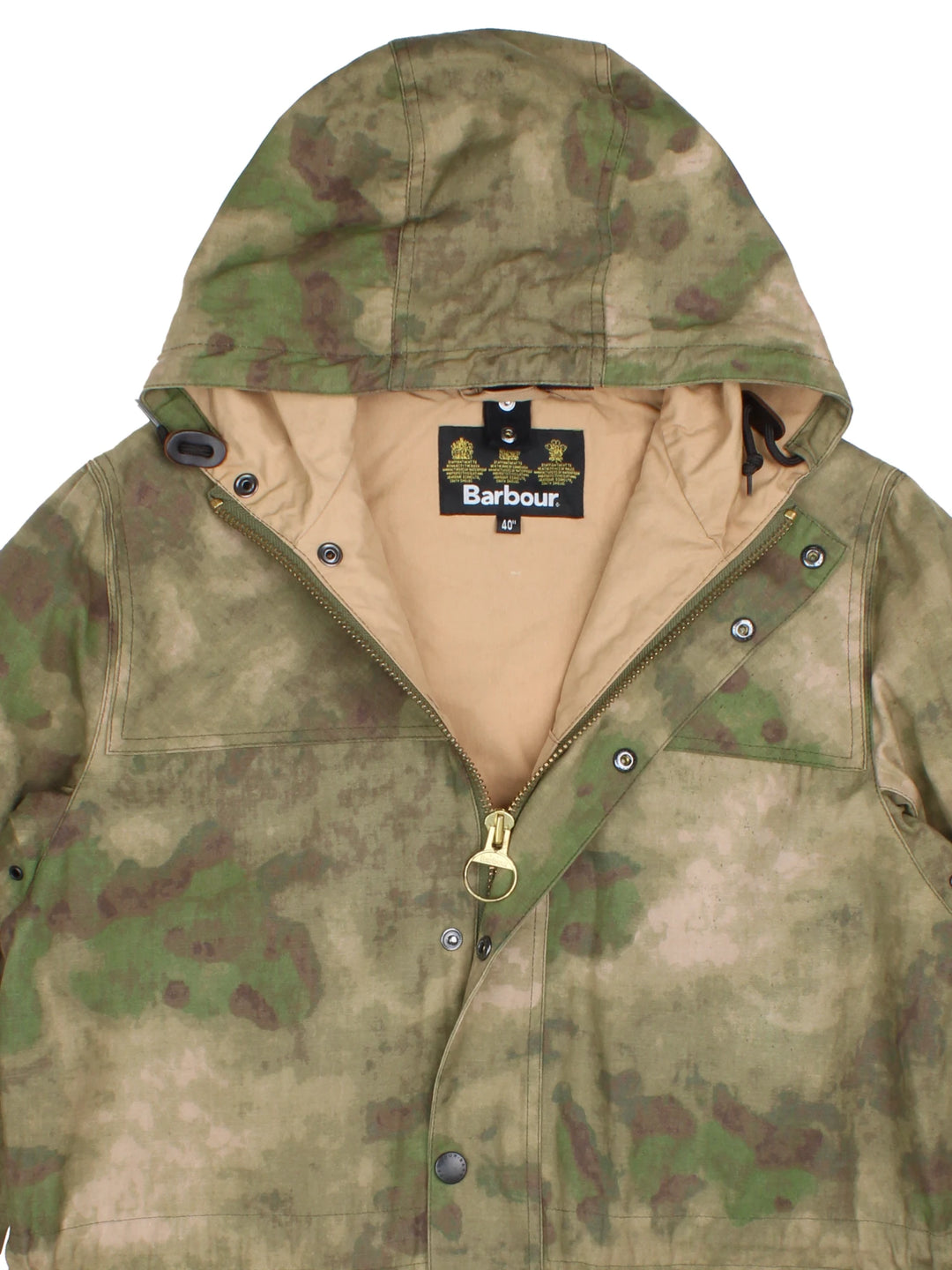 Barbour Durham SL Camo Wax Jacket (Size M)
