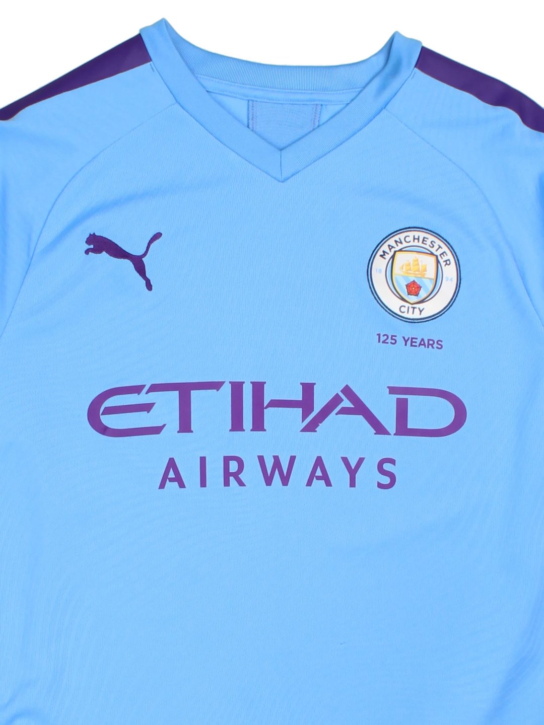 19/20 Puma Manchester City Home Football Shirt (Size S) - VintageFolk