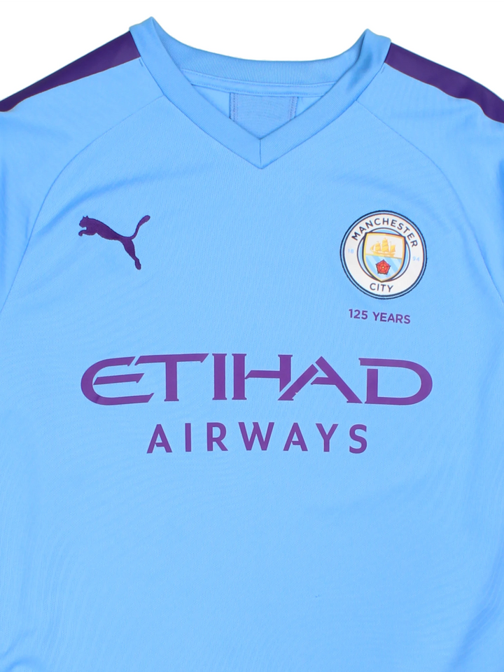 19/20 Puma Manchester City Home Football Shirt (Size S) - VintageFolk