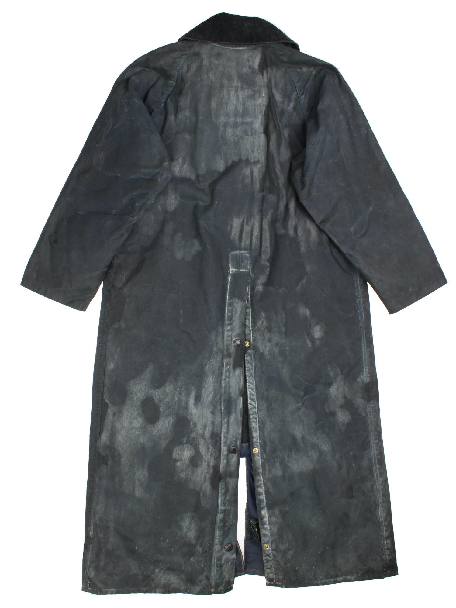Barbour Burghley Men's Vintage Wax Long Trench Coat Classic