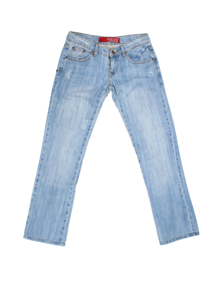 Y2K Embroidered Guess Jeans (Size L) - VintageFolk