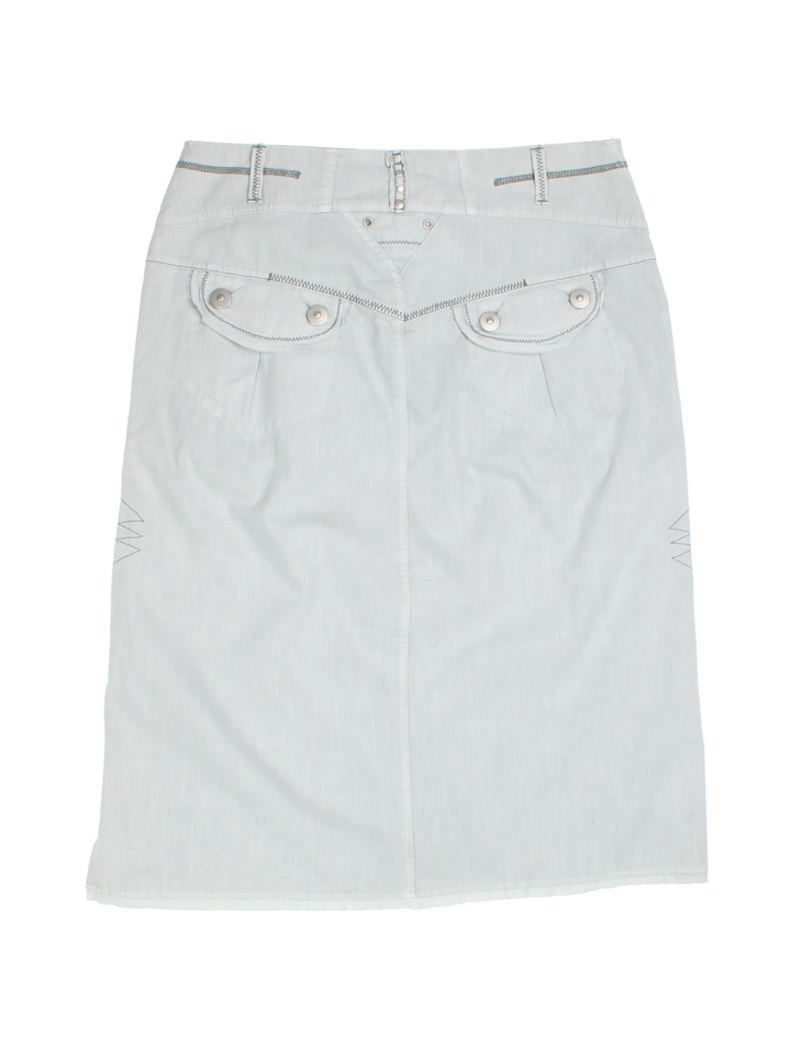 Y2K Cargo Midi Skirt (Size XL)