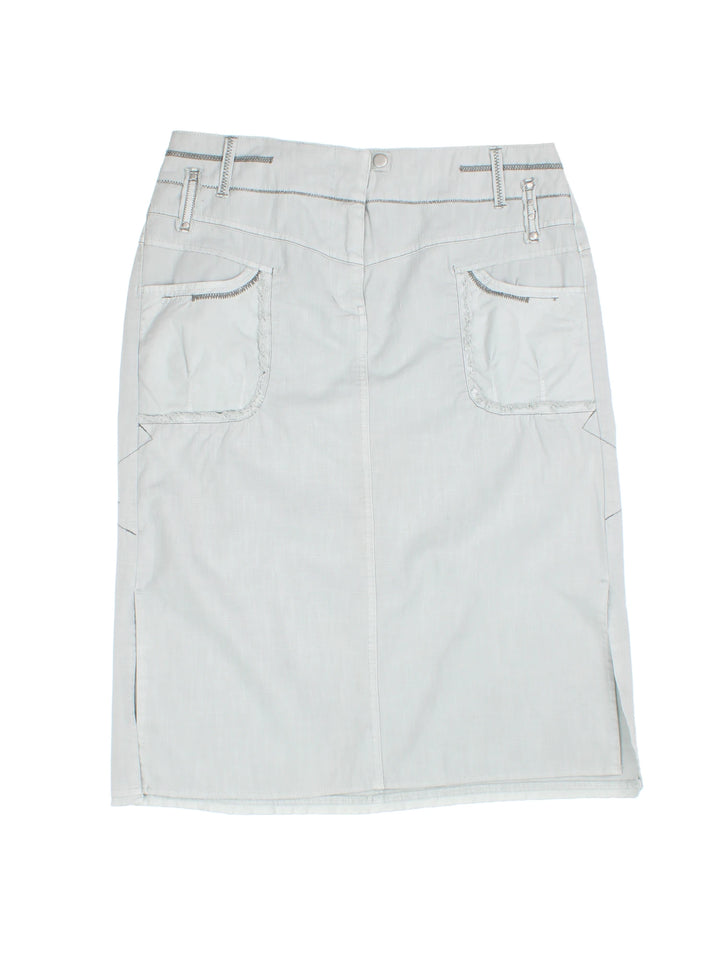 Y2K Cargo Midi Skirt (Size XL)