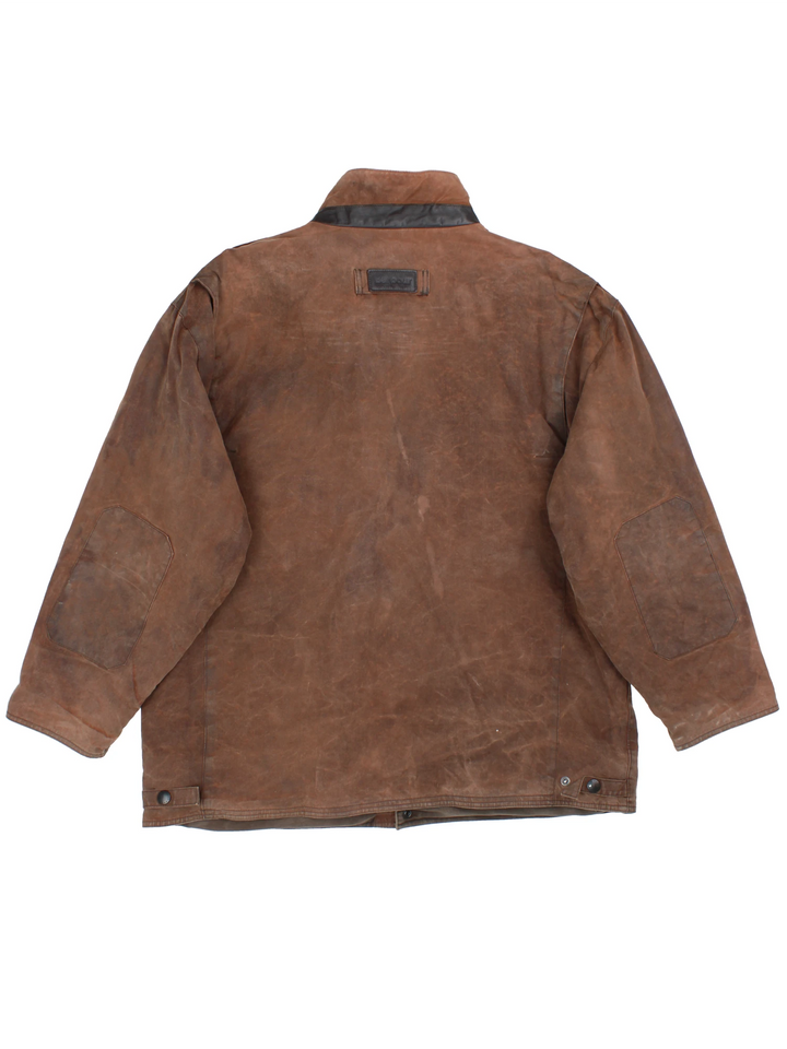 Barbour Bushman Wax Jacket (Size S) - VintageFolk