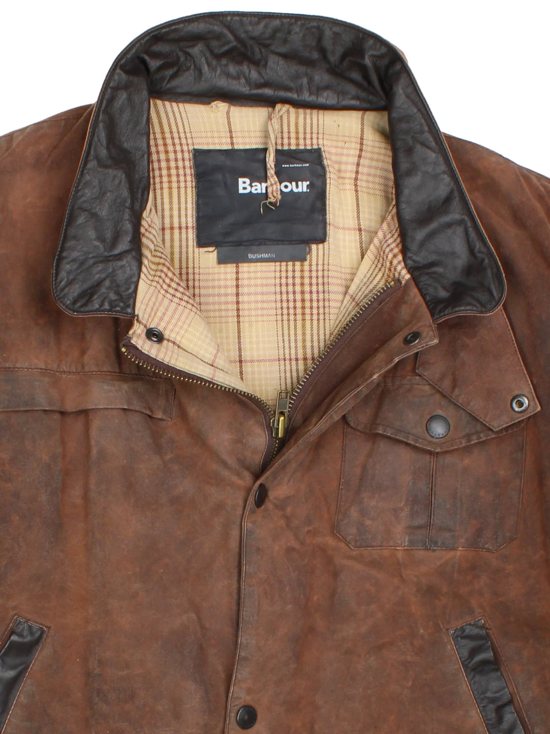 Barbour Bushman Wax Jacket (Size S) - VintageFolk