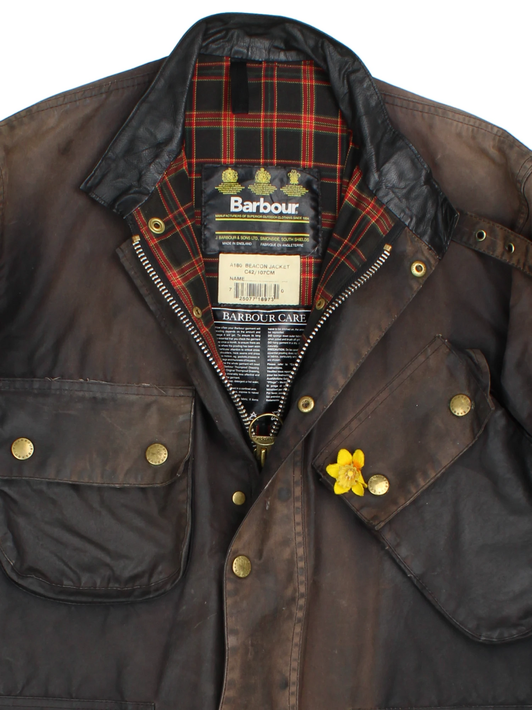 Barbour Beacon Wax Jacket (Size M) - VintageFolk