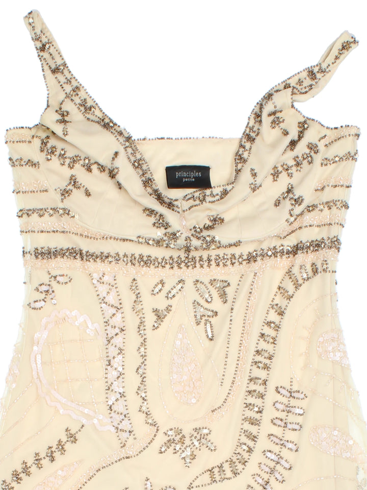 90's Embellished Midi Dress (Size XXS) - VintageFolk