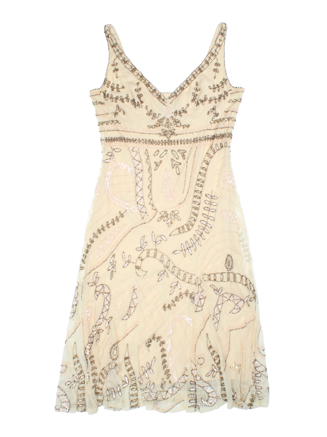 90's Embellished Midi Dress (Size XXS) - VintageFolk