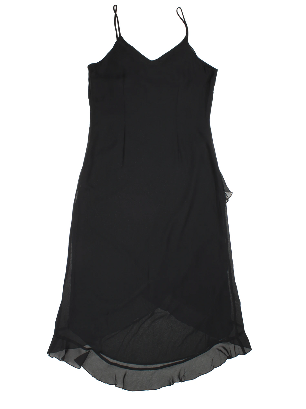 Y2K Mesh Midi Dress (Size XXS) - VintageFolk