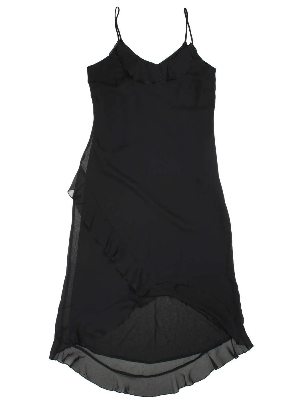 Y2K Mesh Midi Dress (Size XXS) - VintageFolk