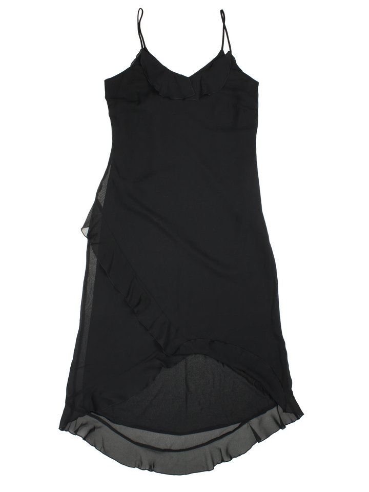 Y2K Mesh Midi Dress (Size XXS) - VintageFolk