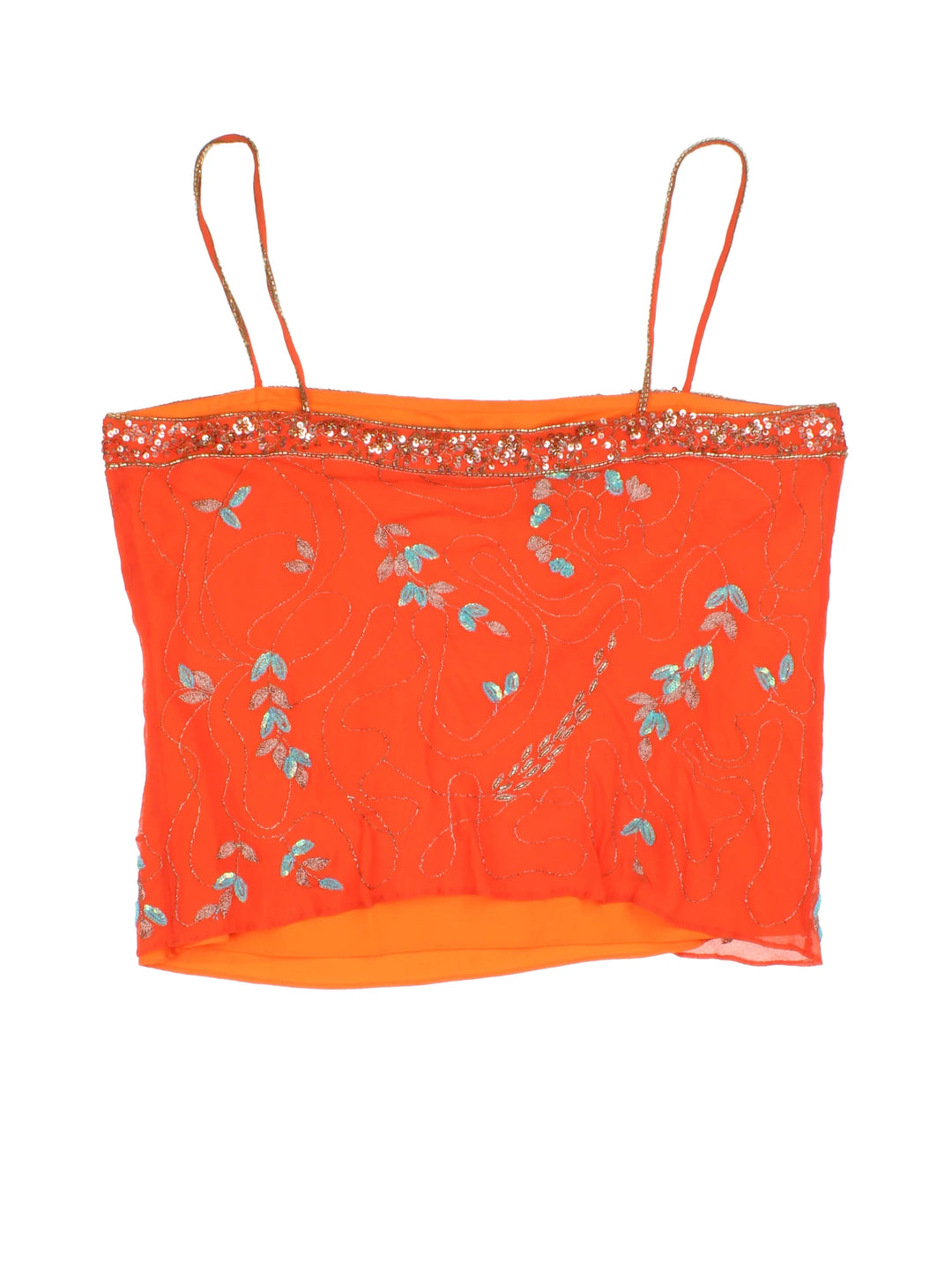 90's Embellished Cami Top (Size XXS) - VintageFolk