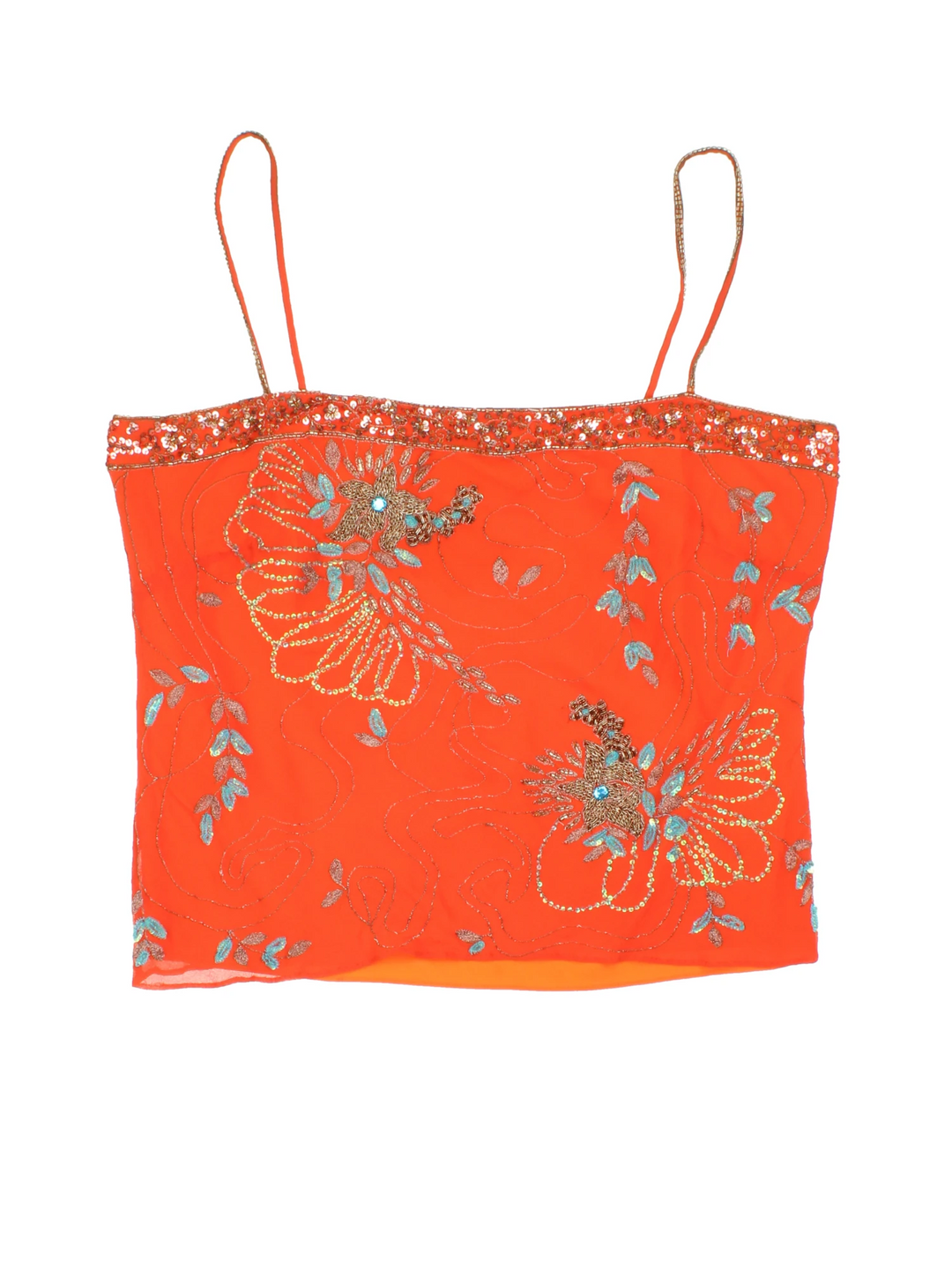 90's Embellished Cami Top (Size XXS) - VintageFolk